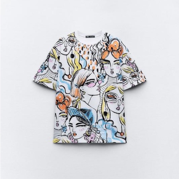 Zara girl print tshirt - Picture 2 of 4